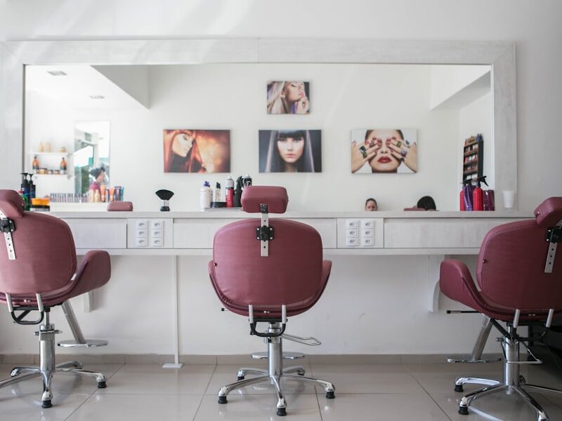 Our salon floor